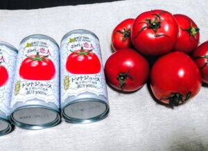 ニシパの恋人トマトジュースとトマト