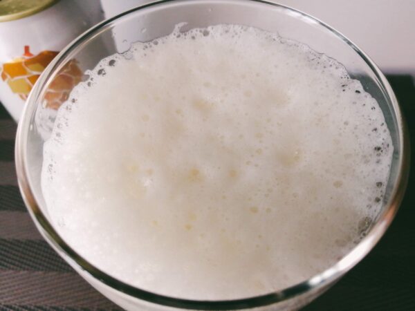 ソラチエースビールの泡のアップ