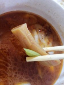 小樽ハオつけ麺のメンマ